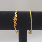Beautiful Imitation Gold Lakshmi peacock 2 Piece kada Size 2.6