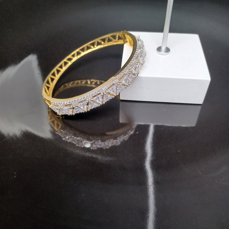Beautiful Duel Tone AD Stone Bracelet