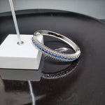 Beautiful White Polish Blue Stone AD Bracelet