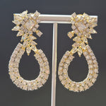 Beautiful AD Stone Gold polish Earrings