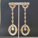 Beautiful AD Stone Gold polish Earrings