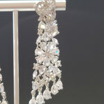 Beautiful AD White Polish Earrings