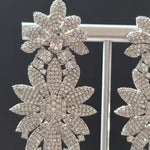Beautiful AD White Polish Earrings