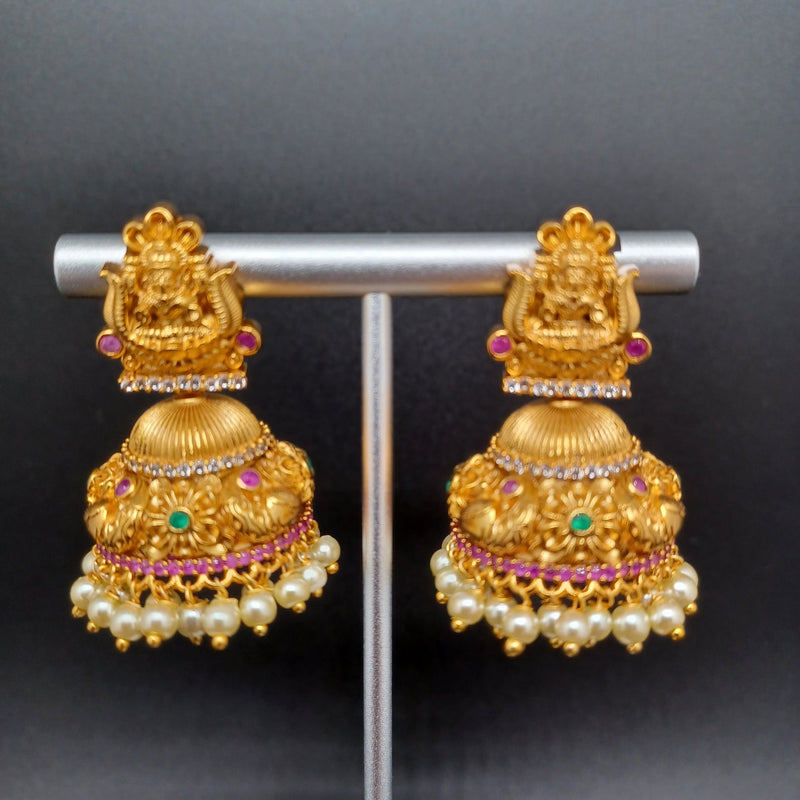 Beautiful Imitation Gold Laksmi Devi Earrings