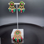 Beautiful jadav kundan Multi Stone Locket and Earings